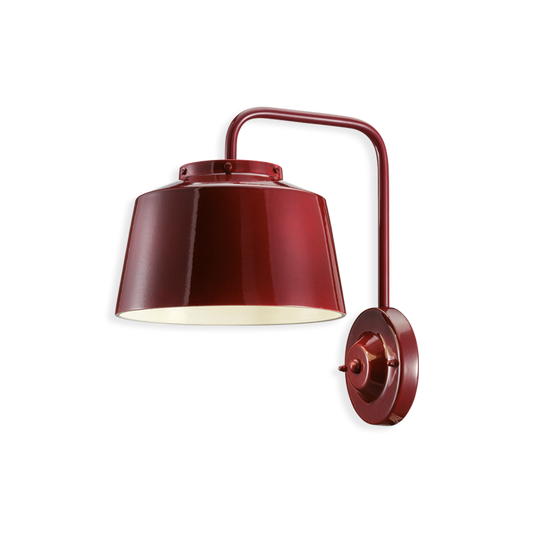 red wall lamp, burgundy wall lamp, wall lights, wall lamps, wall sconces, buy lights online, lighting websites, luxury wall lamps, italian lighting designs