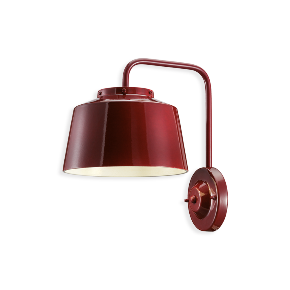red wall lamp, burgundy wall lamp, wall lights, wall lamps, wall sconces, buy lights online, lighting websites, luxury wall lamps, italian lighting designs