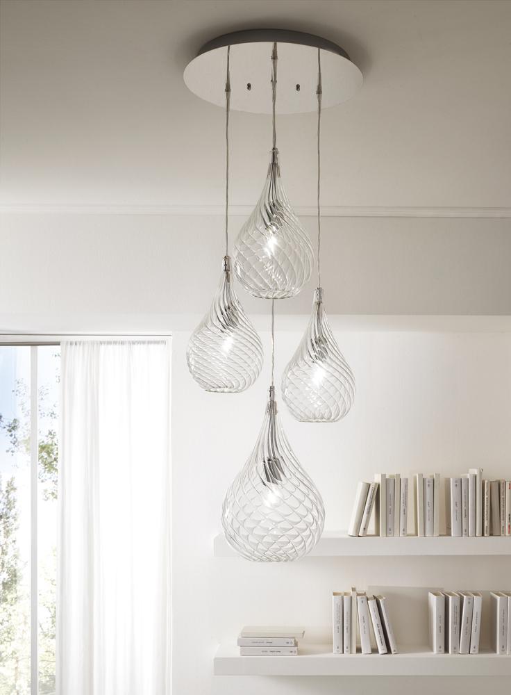 Contemporary wall lamp—LACRIMA© by Cangini & Tucci with refined teardrop silhouette.