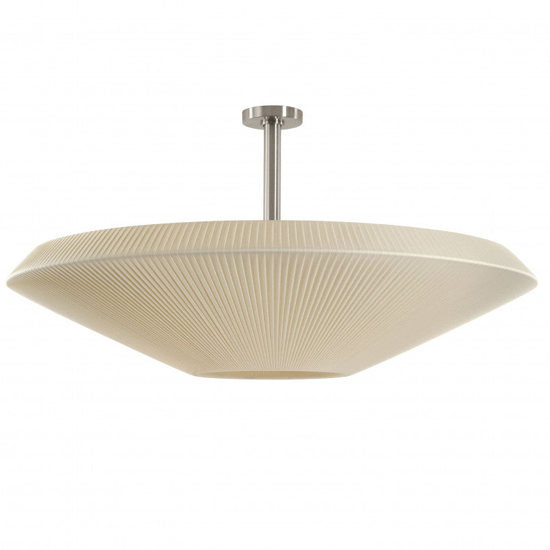 Pleated fabric ceiling lamp