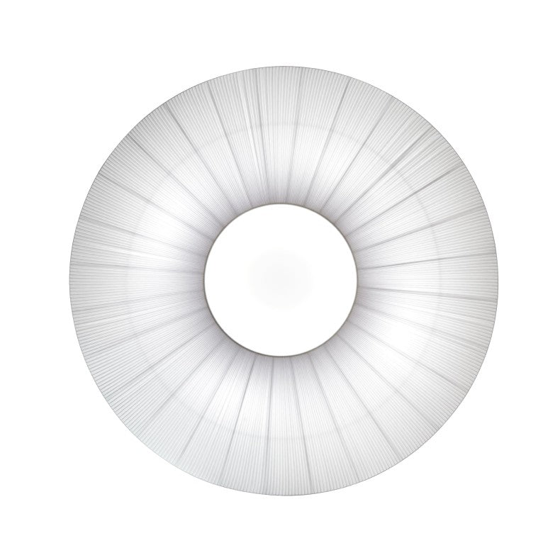 large light weight. Pleated. fabric Circular ceiling lamp
