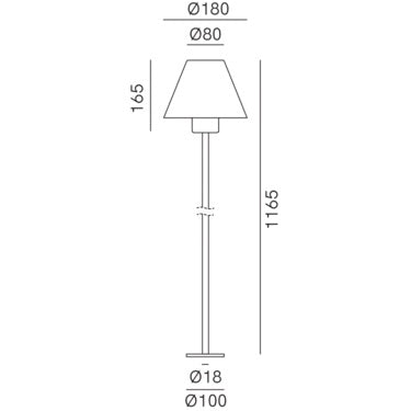 Fiordo Outdoor Floor Lamp by IL Fanale