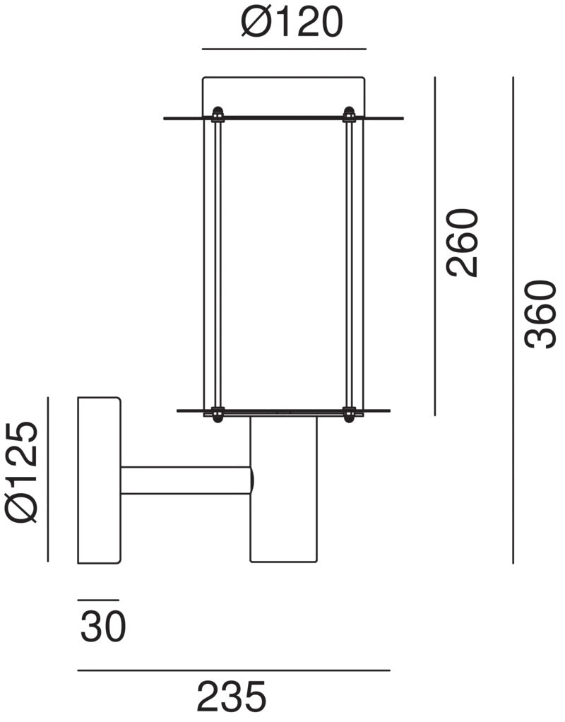 Loggia Outdoor Wall Lamp by IL Fanale