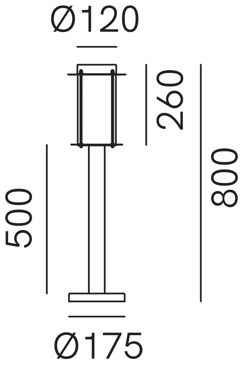 Loggia Outdoor Bollard Floor Lamp by IL Fanale