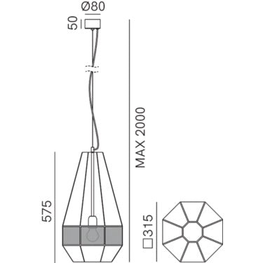 Massira 295.01 Pendant Lamp by IL Fanale