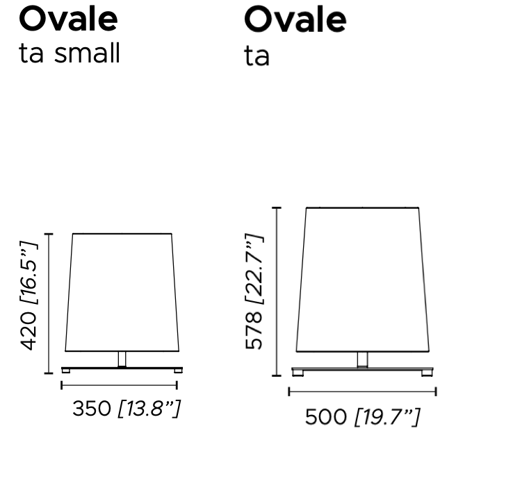 Ovale Table Lamp by Contardi