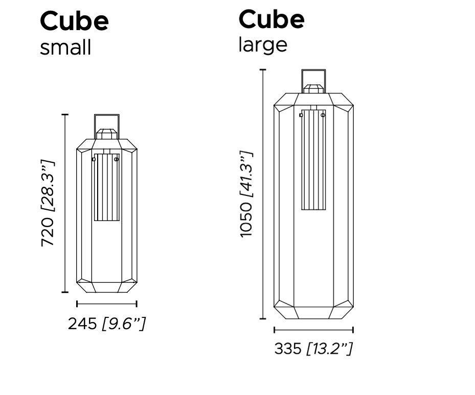 Cube Outdoor Floor Lamp by Contardi