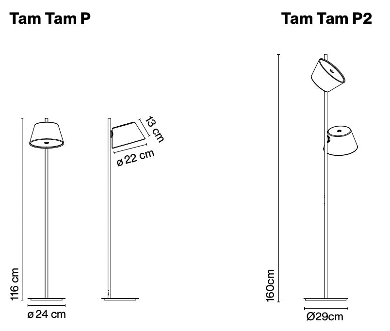 Tam Tam Floor Lamps by Marset