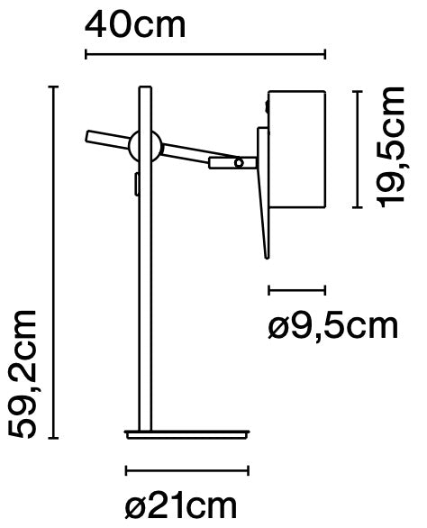 Scantling Table Lamp by Marset