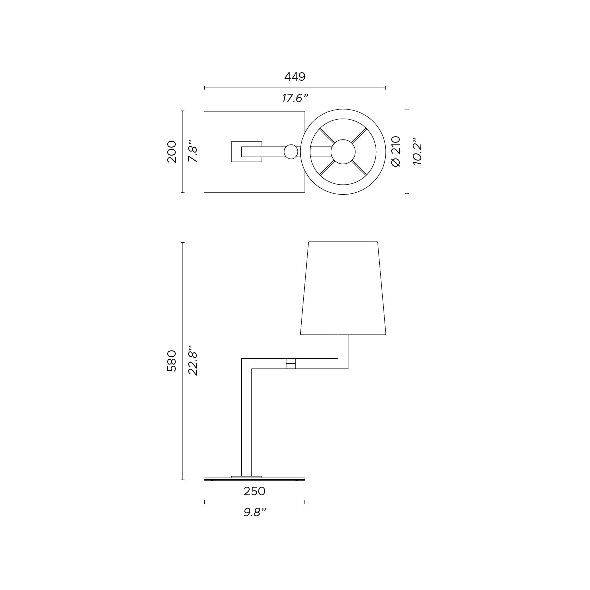 Tonda Desk Table Lamp by Contardi