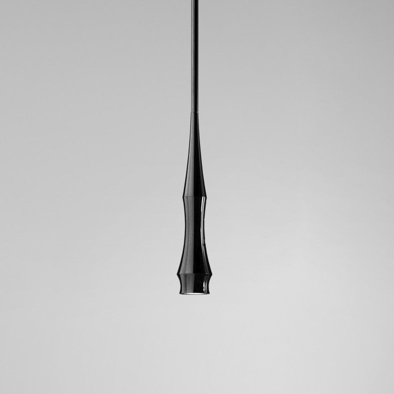 Black slim pendant light