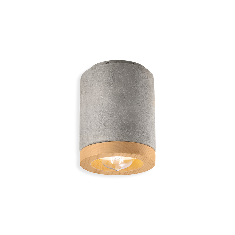 small cement finish pipe light for ceiling, spot light for ceiling, downlight, down light on ceiling, designer spot light online, fancy spot light on ceiling, cement finish light