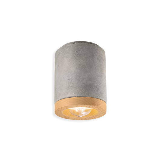small cement finish pipe light for ceiling, spot light for ceiling, downlight, down light on ceiling, designer spot light online, fancy spot light on ceiling, cement finish light