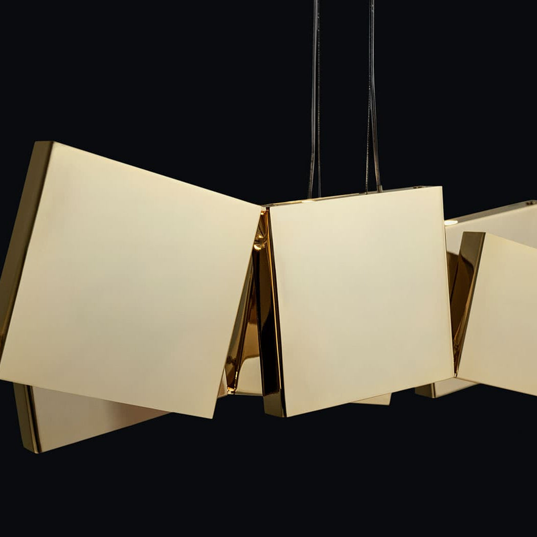 Gaia Suspension by Terzani with sculptural metal vines and organic flowing design