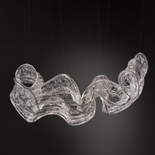 Genesis Suspension by Terzani sculptural pendant with organic intertwined forms
