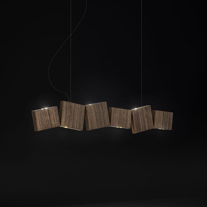 Gaia Suspension by Terzani with sculptural metal vines and organic flowing design