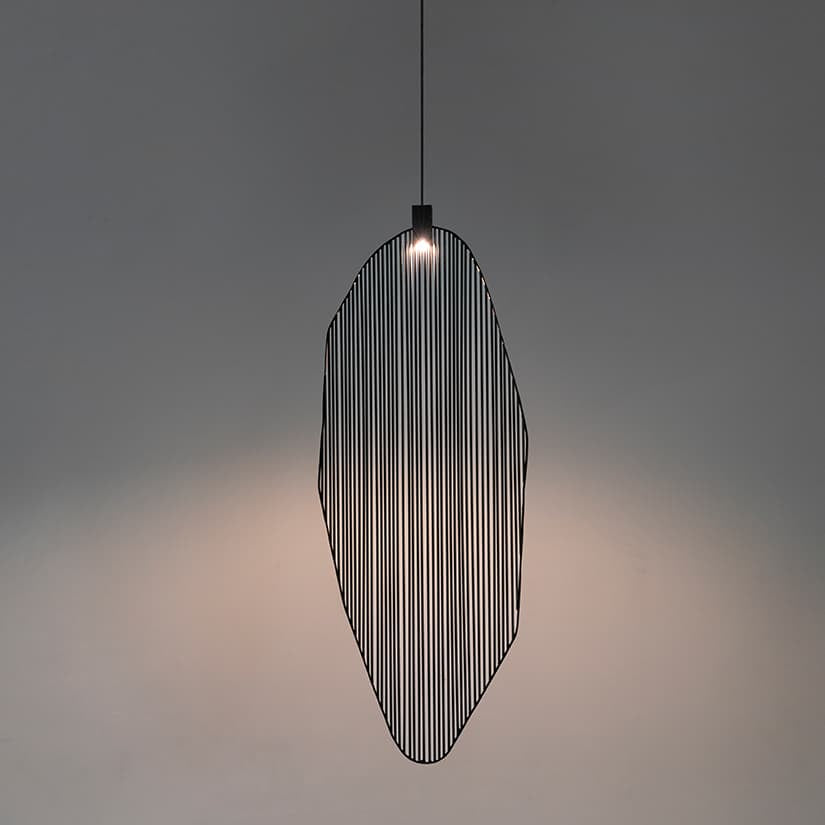 Italian-made Terzani Harpe light showcasing modern design and warm ambient glow