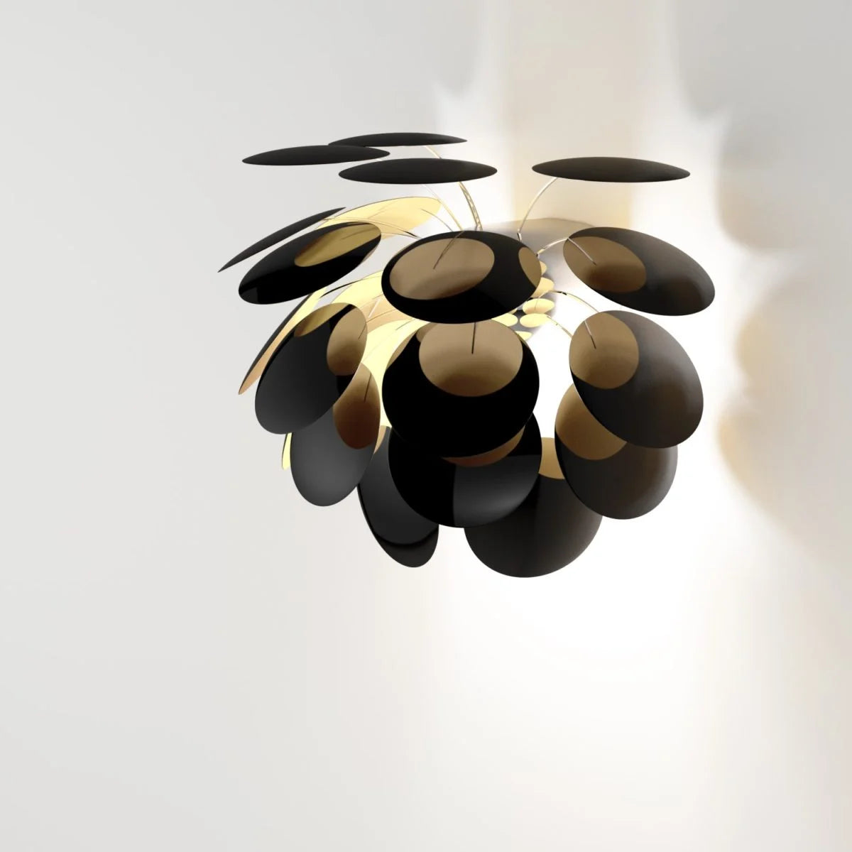 black and gold wall light