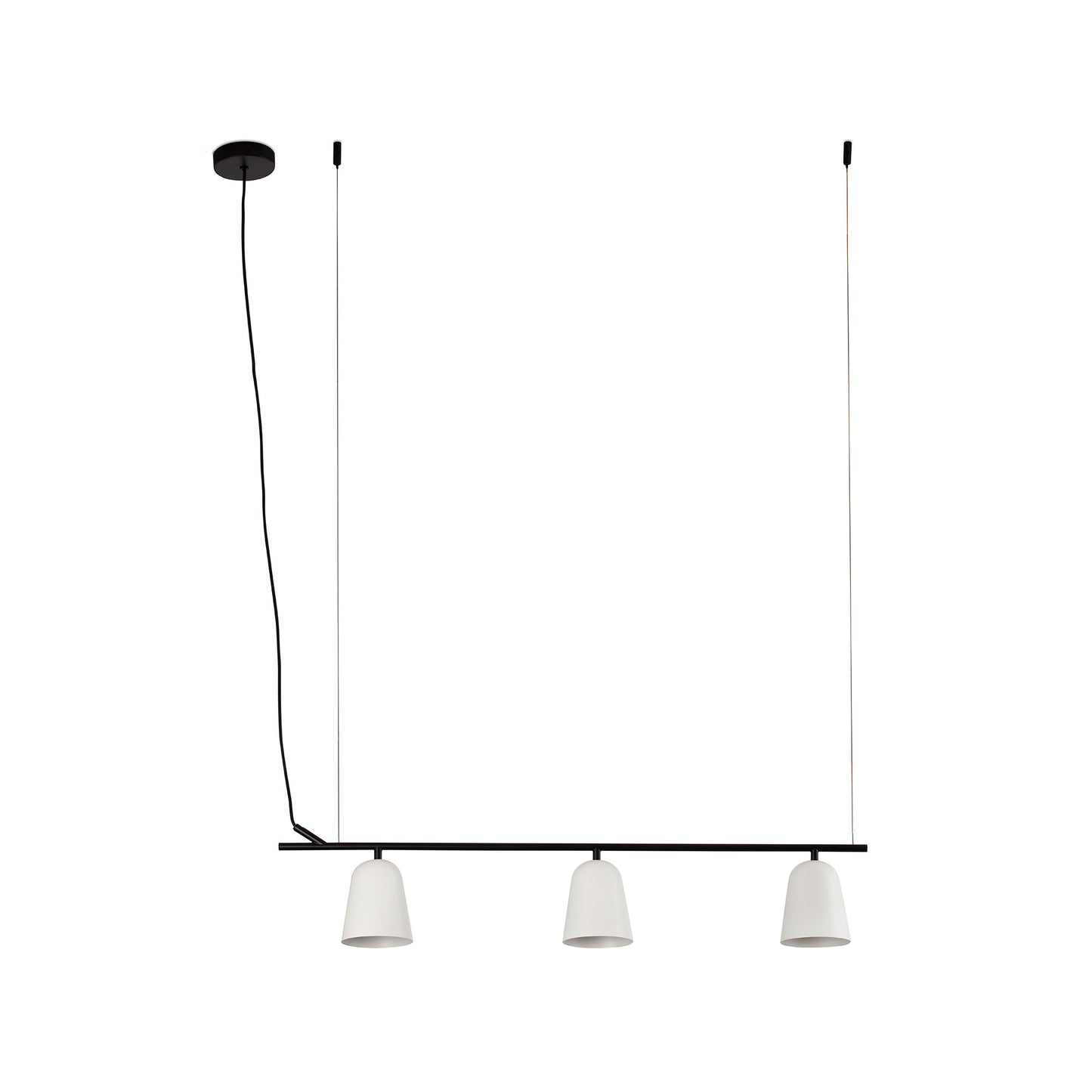 desk light, light for desk at work, working light, linear light, white lineal light, white metal light hanging, office light, buy lights online india