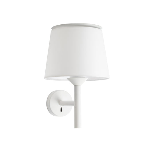 White wall lamp, white wall light, simple wall light, wall lamp design online, online lighting stores india, lighting websites for bedroom