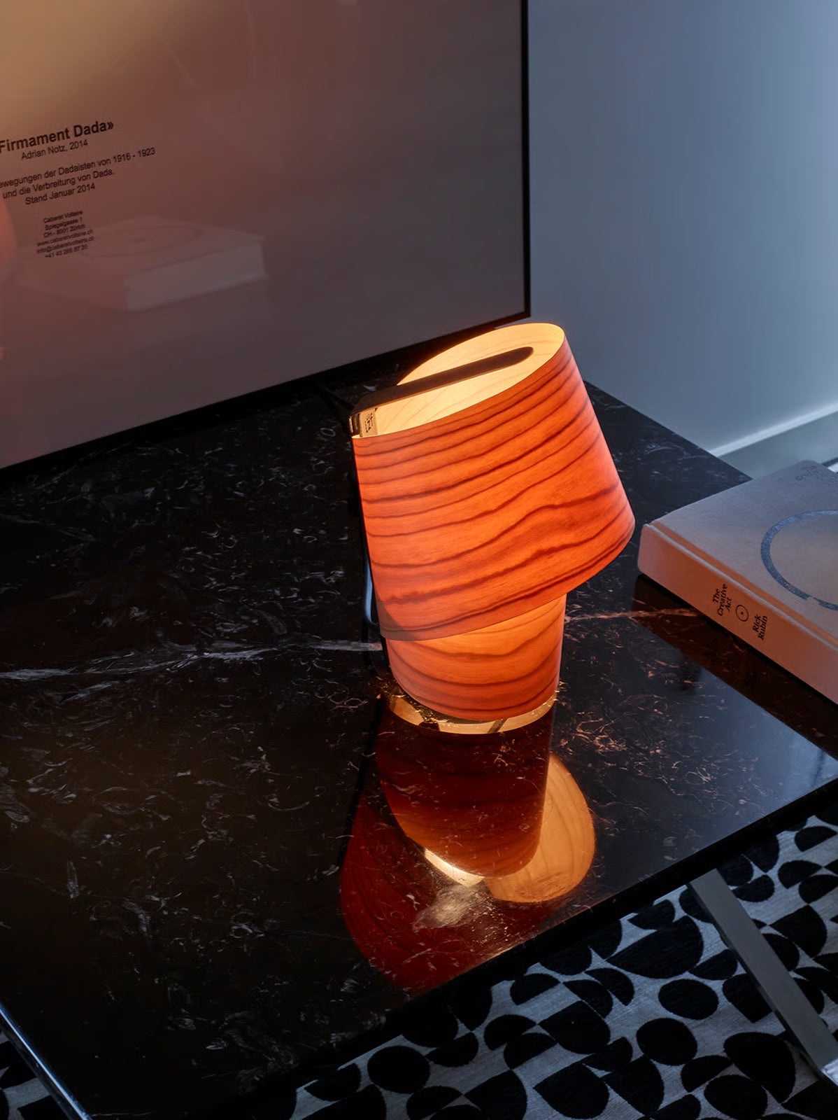 wood veneer table lamp. mini table lamp. best table light. table light design. mini lamp. Natural Wood veneer