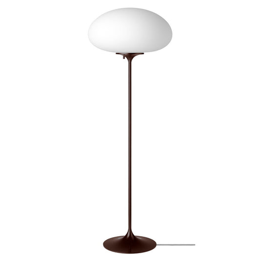 White glass contemporary floor lamp 