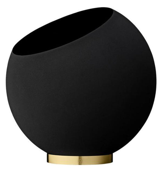 Globe Flower Pot by AYTM Designs (Black/Gold - Large) - 43 cm dia
