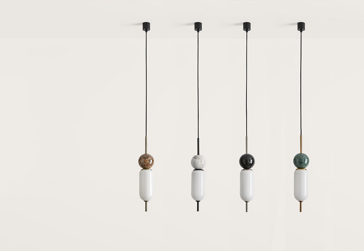 marble small hanging lights