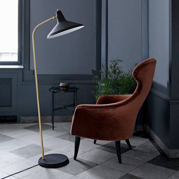 gubi black gold floor lamp