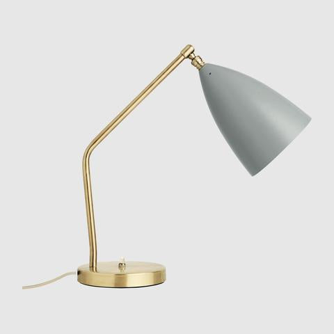grey gold table lamp