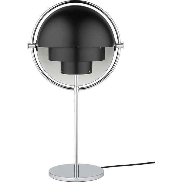 Black silver table lamp