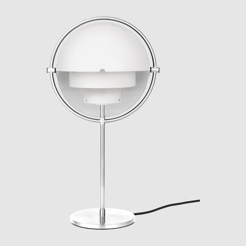 White chrome table lamp