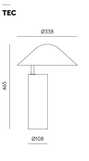 Damo Table Lamp by Aromas Del Campo