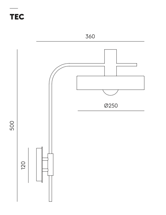 Aloa Wall Lamp by Aromas Del Campo