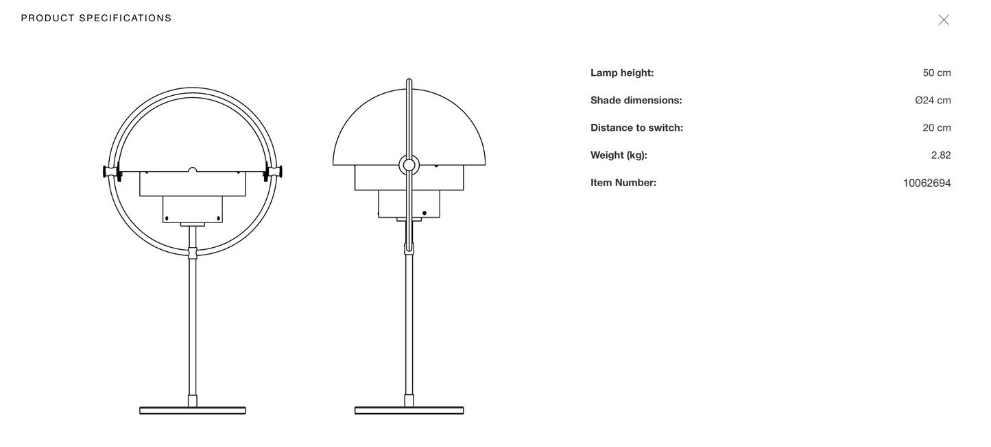 Multi-Lite Table Lamp by Gubi