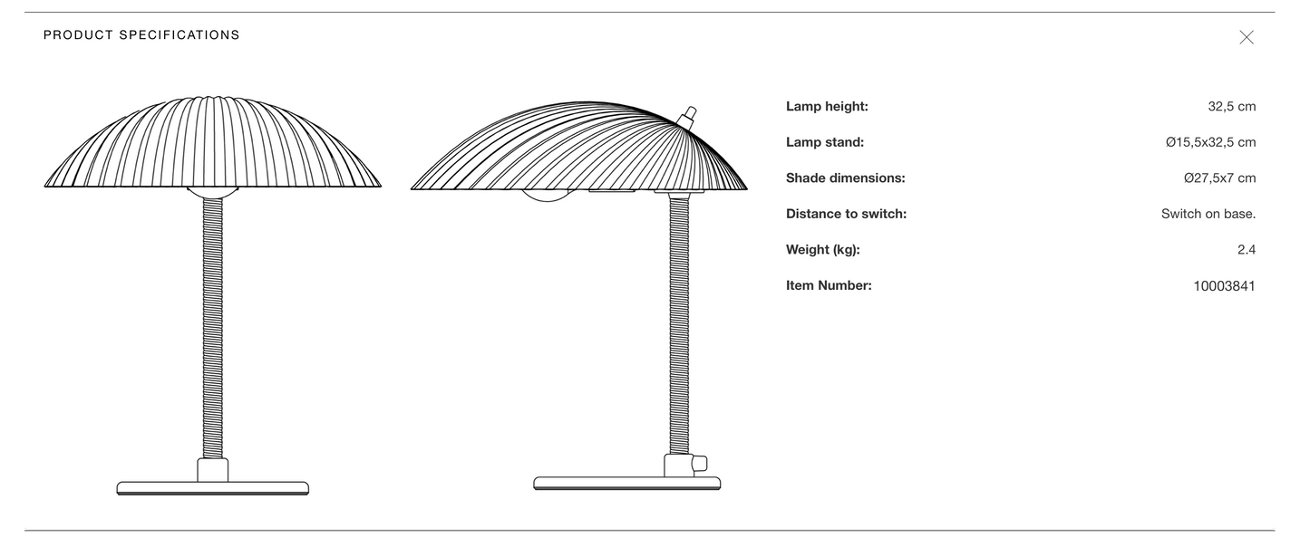 5321 Table Lamp by Gubi