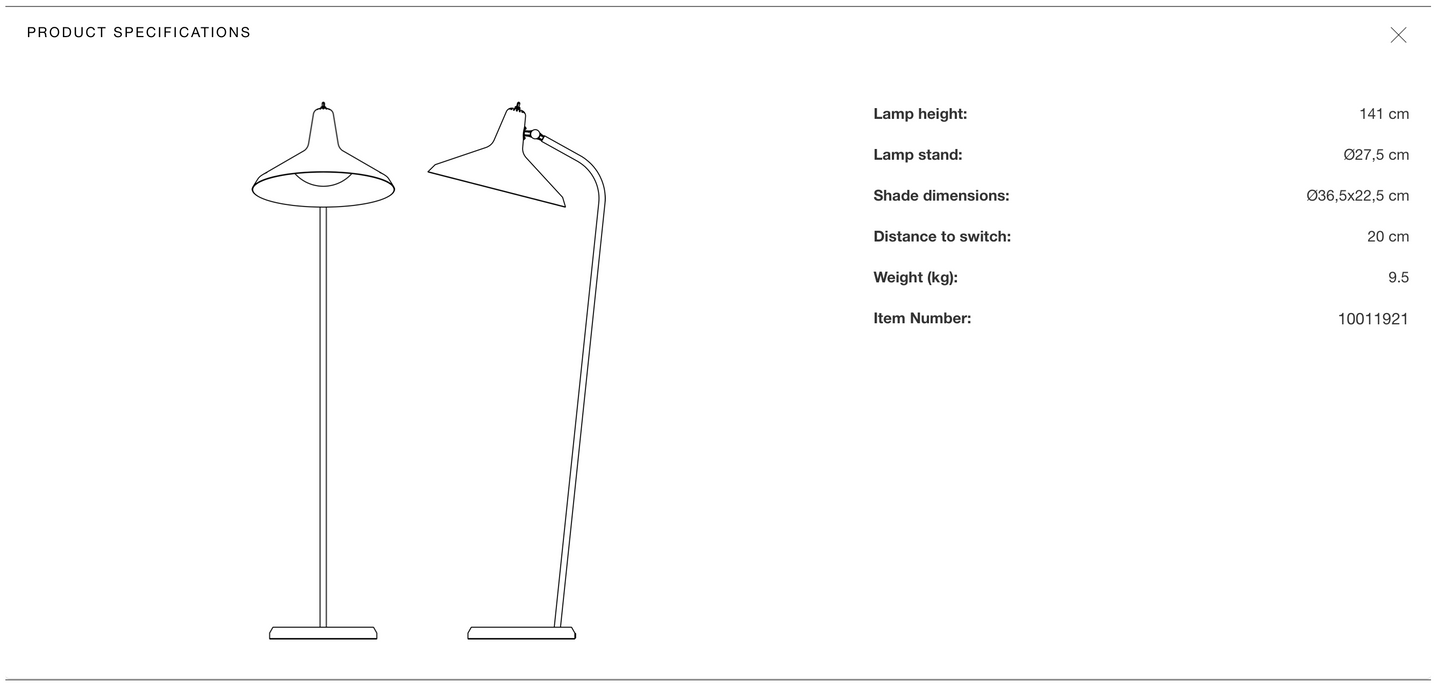 G-10 Floor Lamp by Gubi | Shop Designer Floor Lamps Online India