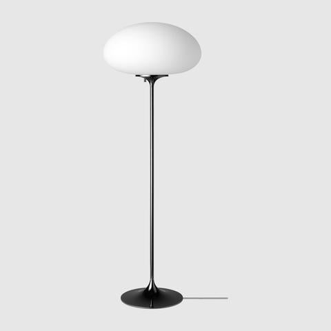 polished gunmetal contemporary floor lamp 