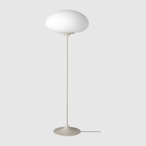 White glass contemporary floor lamp 