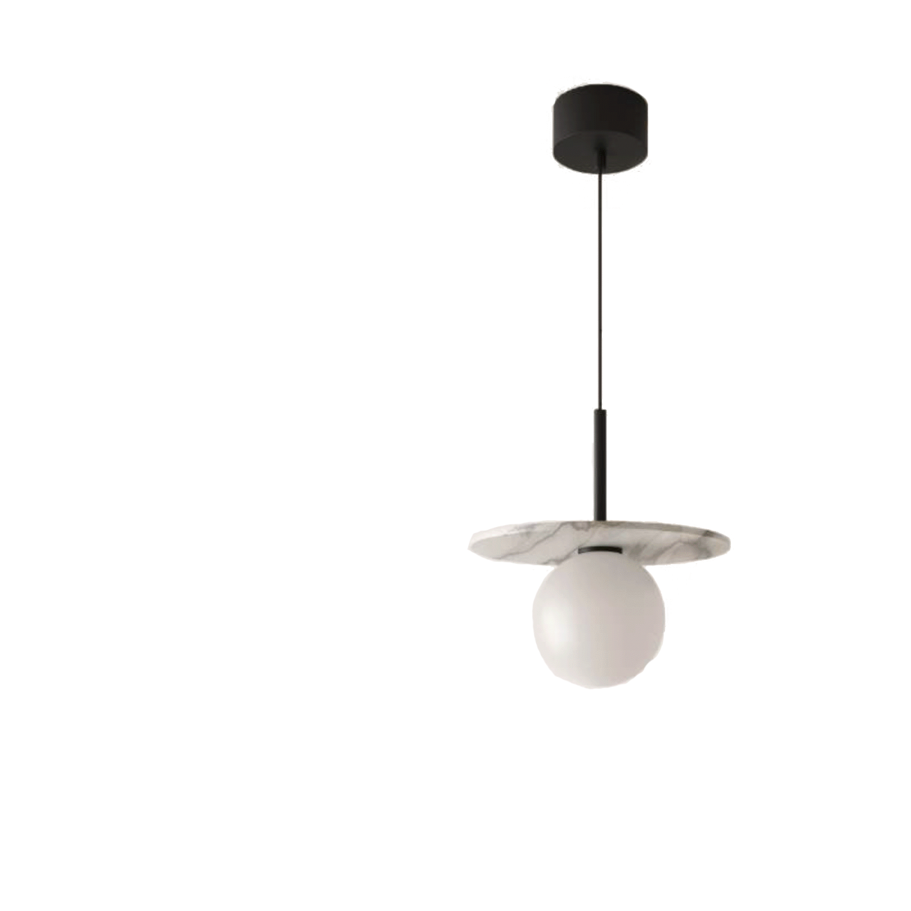 fancy marble pendant light