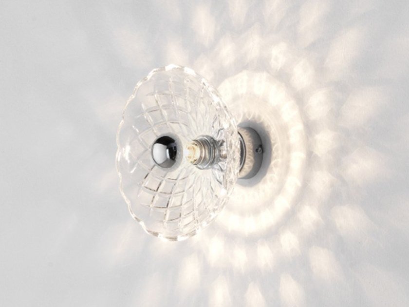 glass wall lamp with shadows