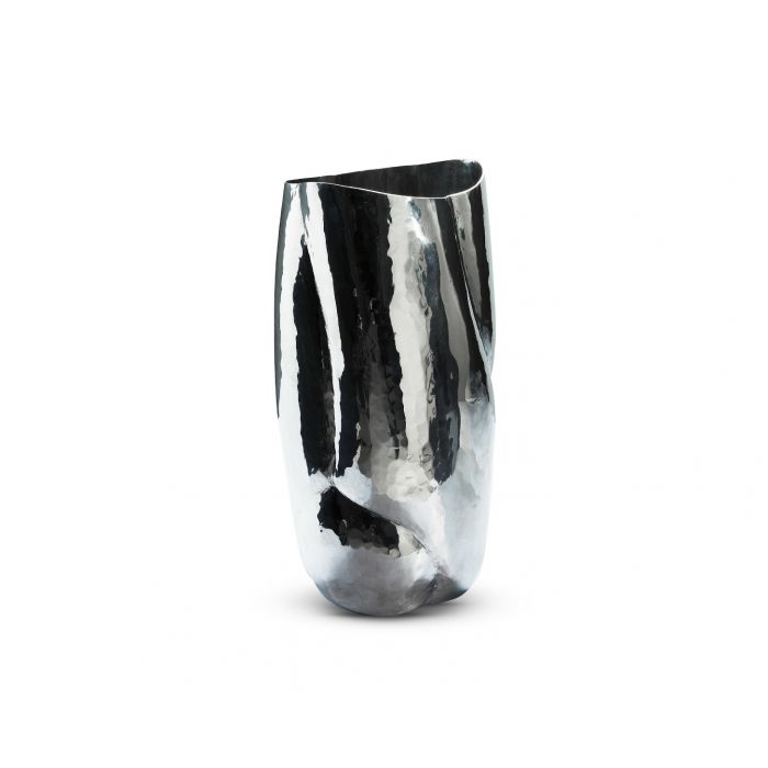 Metal aluminium Polished glossy Floor Vase, Floor planter, Large Metal planter