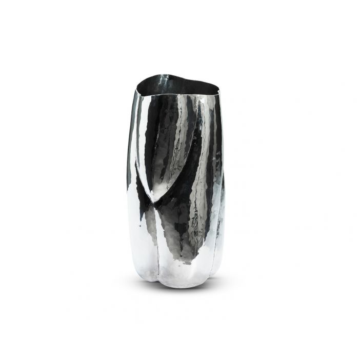 Metal aluminium Polished glossy Floor Vase, Floor planter